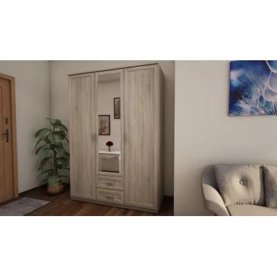 Szafa 150x210 cm sonoma jasna lustro – Sento | eMeblast