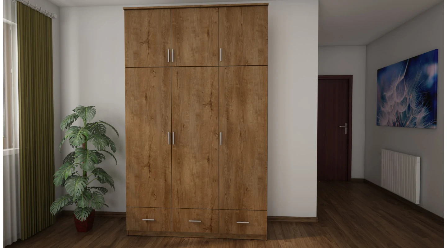 Szafa 150x242 cm dąb lefkas – Vento | eMeblast