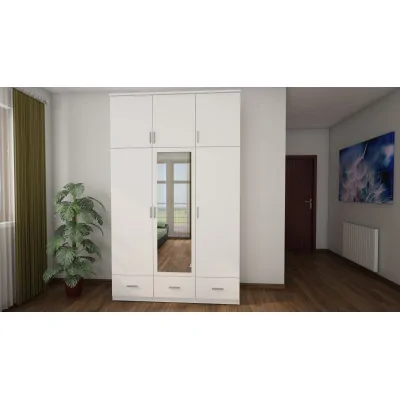 Szafa 150x242 cm biała lustro – Vento | eMeblast