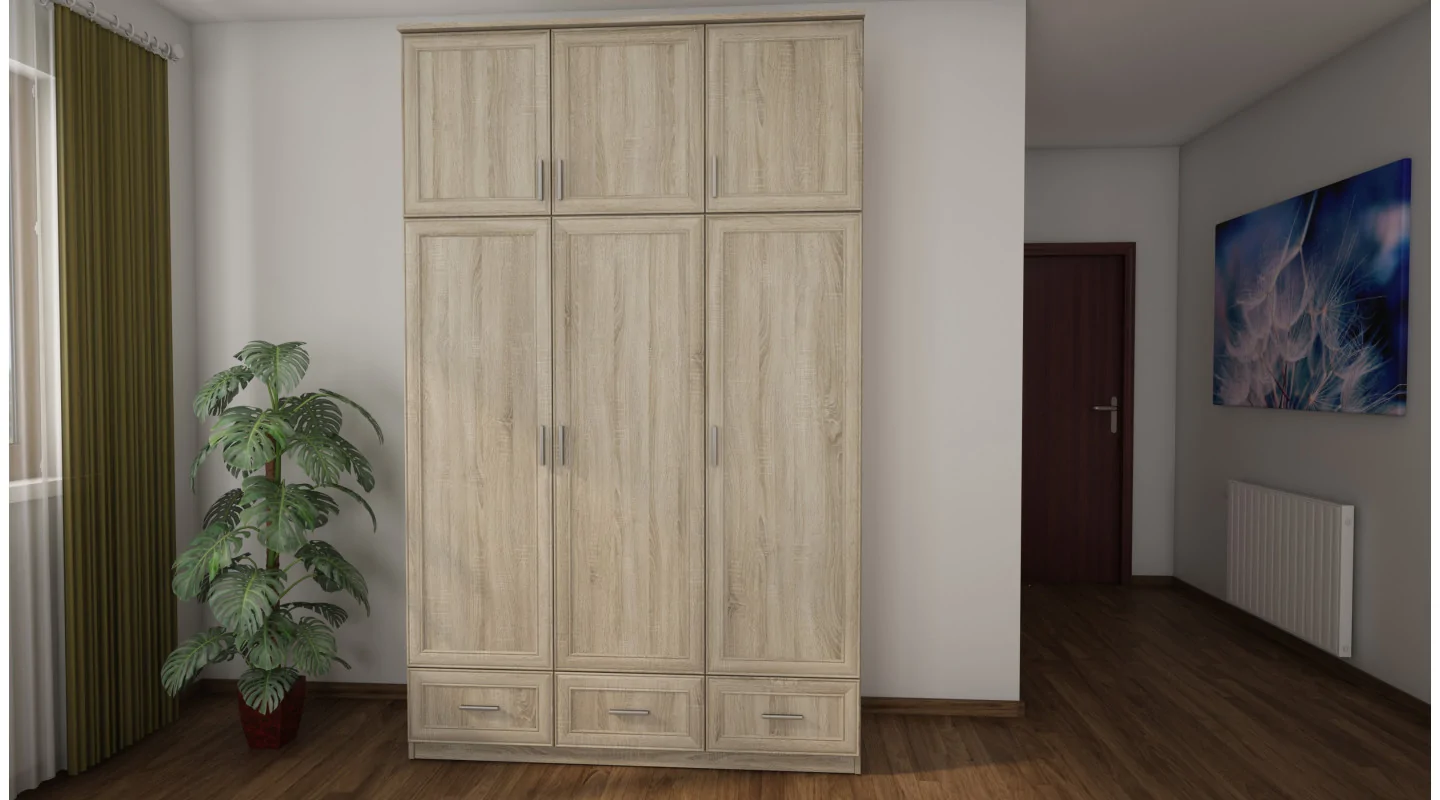 Szafa 150x242 cm sonoma jasna – Vento | eMeblast Szafa 150x242 cm sonoma jasna – Vento | eMeblast