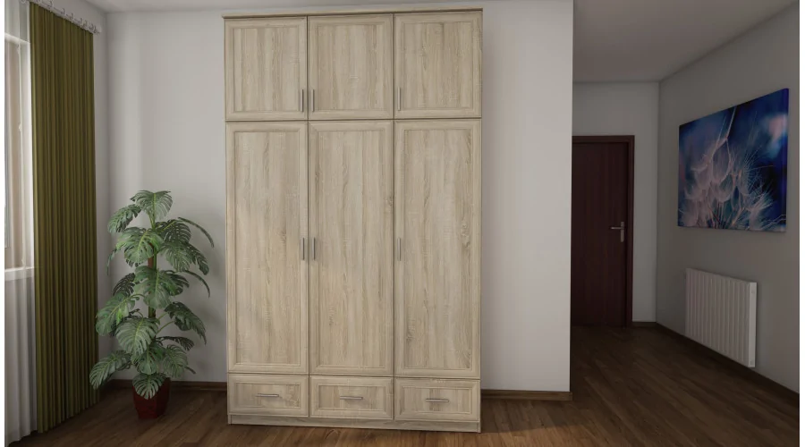 Szafa 150x242 cm sonoma jasna – Vento | eMeblast Szafa 150x242 cm sonoma jasna – Vento | eMeblast