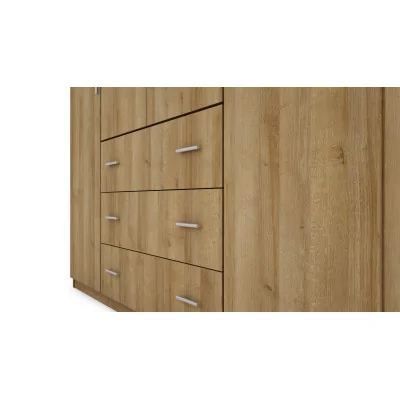 Szafa 200x220 cm dąb riva lustro – Calen | eMeblast