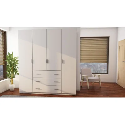 Szafa 200x220 cm biała – Calen | eMeblast