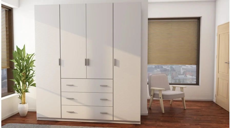 Szafa 200x220 cm biała – Calen | eMeblast