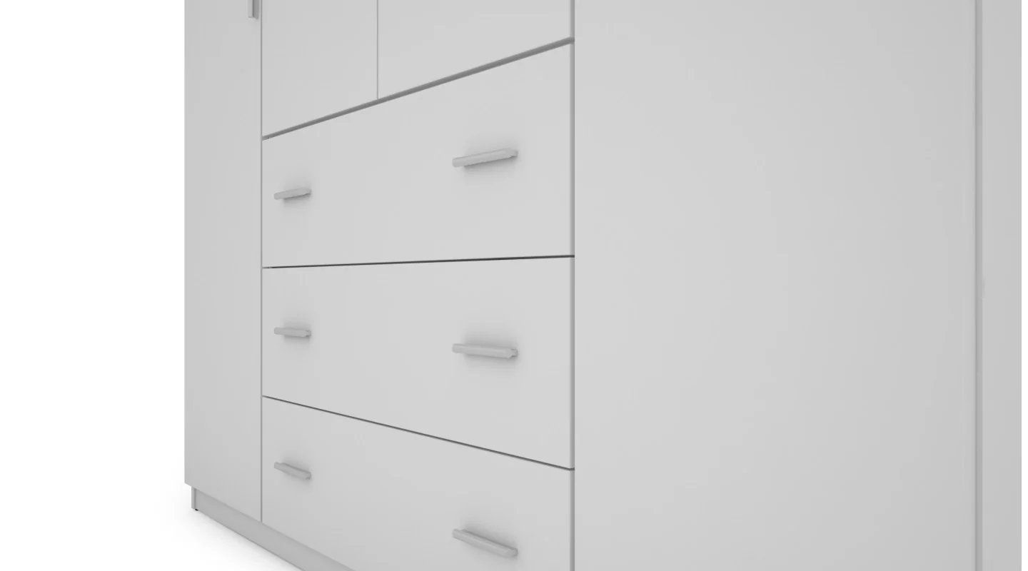 Szafa 200x220 cm biała lustro – Calen | eMeblast