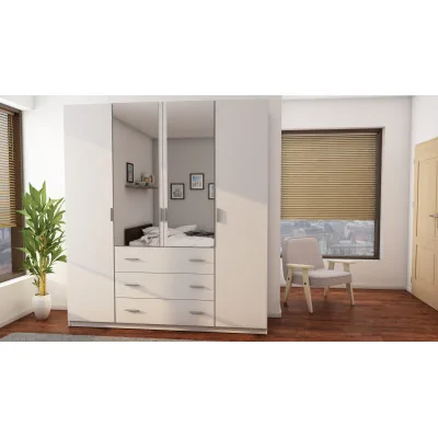 Szafa 200x220 cm biała lustro – Calen | eMeblast