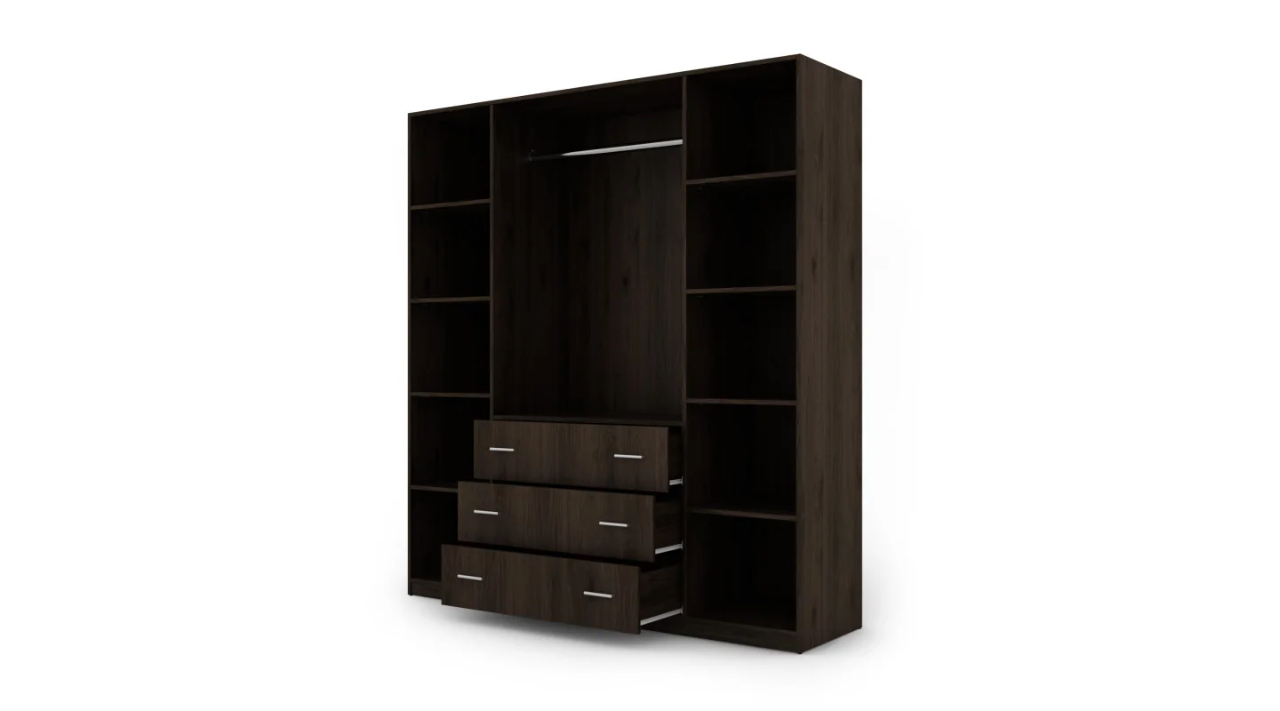 Szafa 200x220 cm orzech okapi – Calen | eMeblast Szafa 200x220 cm orzech okapi – Calen | eMeblast