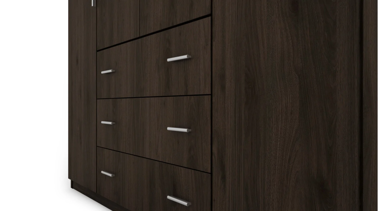 Szafa 200x220 cm orzech okapi lustro – Calen | eMeblast