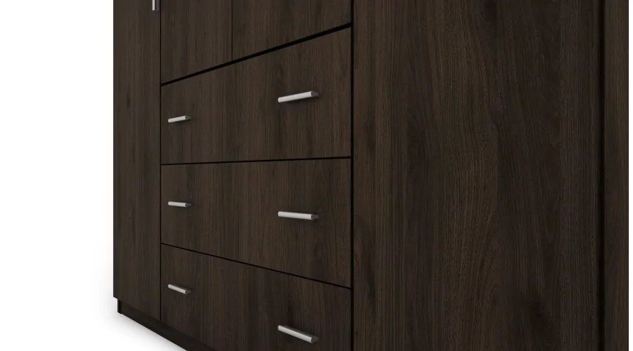 Szafa 200x220 cm orzech okapi lustro – Calen | eMeblast