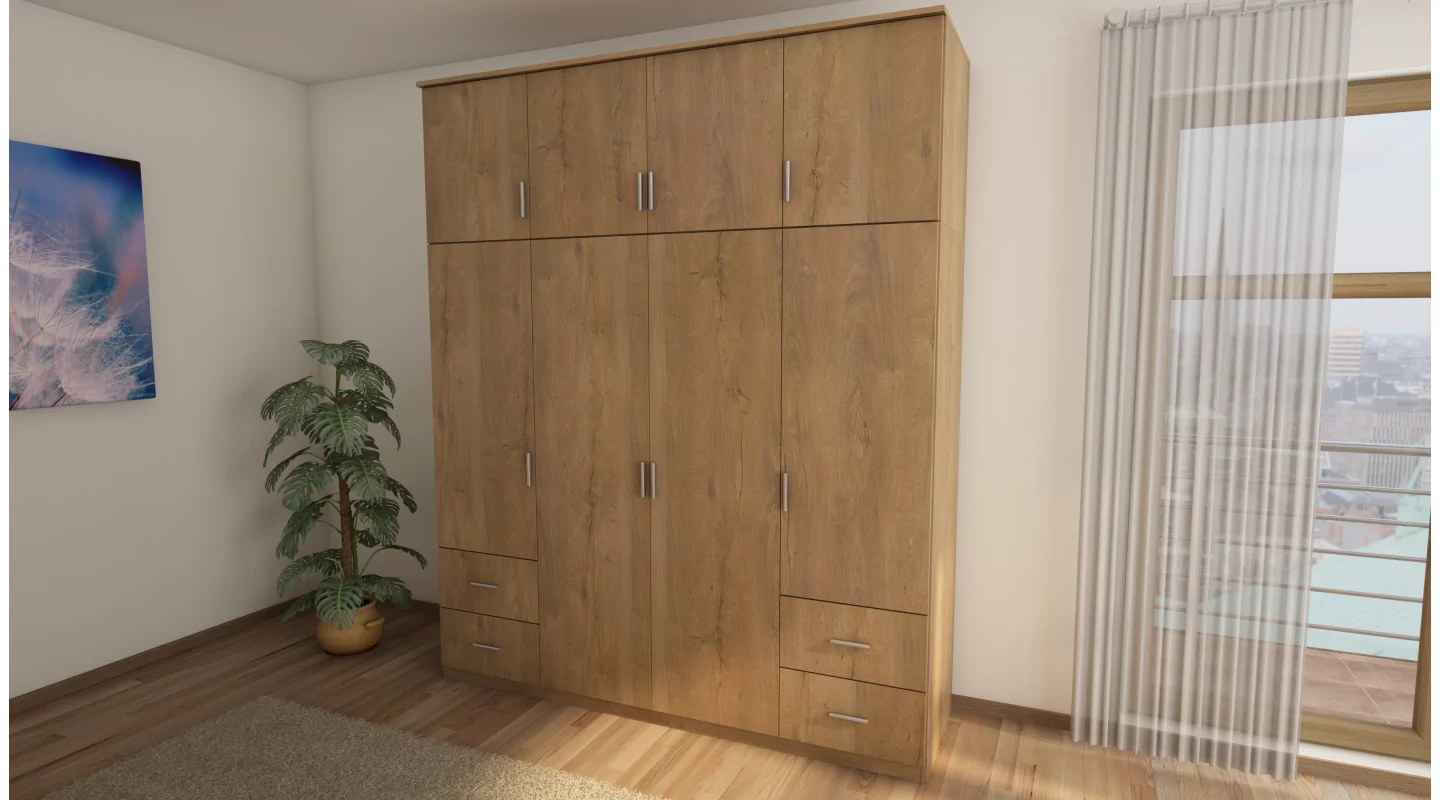 Szafa 200x242 cm dąb lefkas – Arden | eMeblast