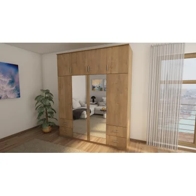 Szafa 200x242 cm dąb lefkas lustro – Arden | eMeblast