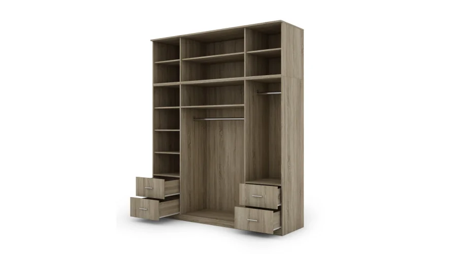 Szafa 200x242 cm sonoma jasna biel – Arden | eMeblast