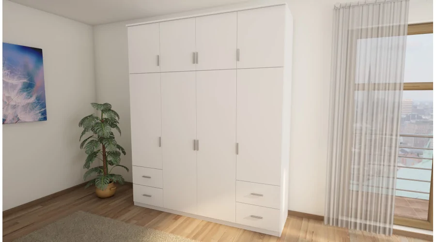 Szafa 200x242 cm biała – Arden | eMeblast
