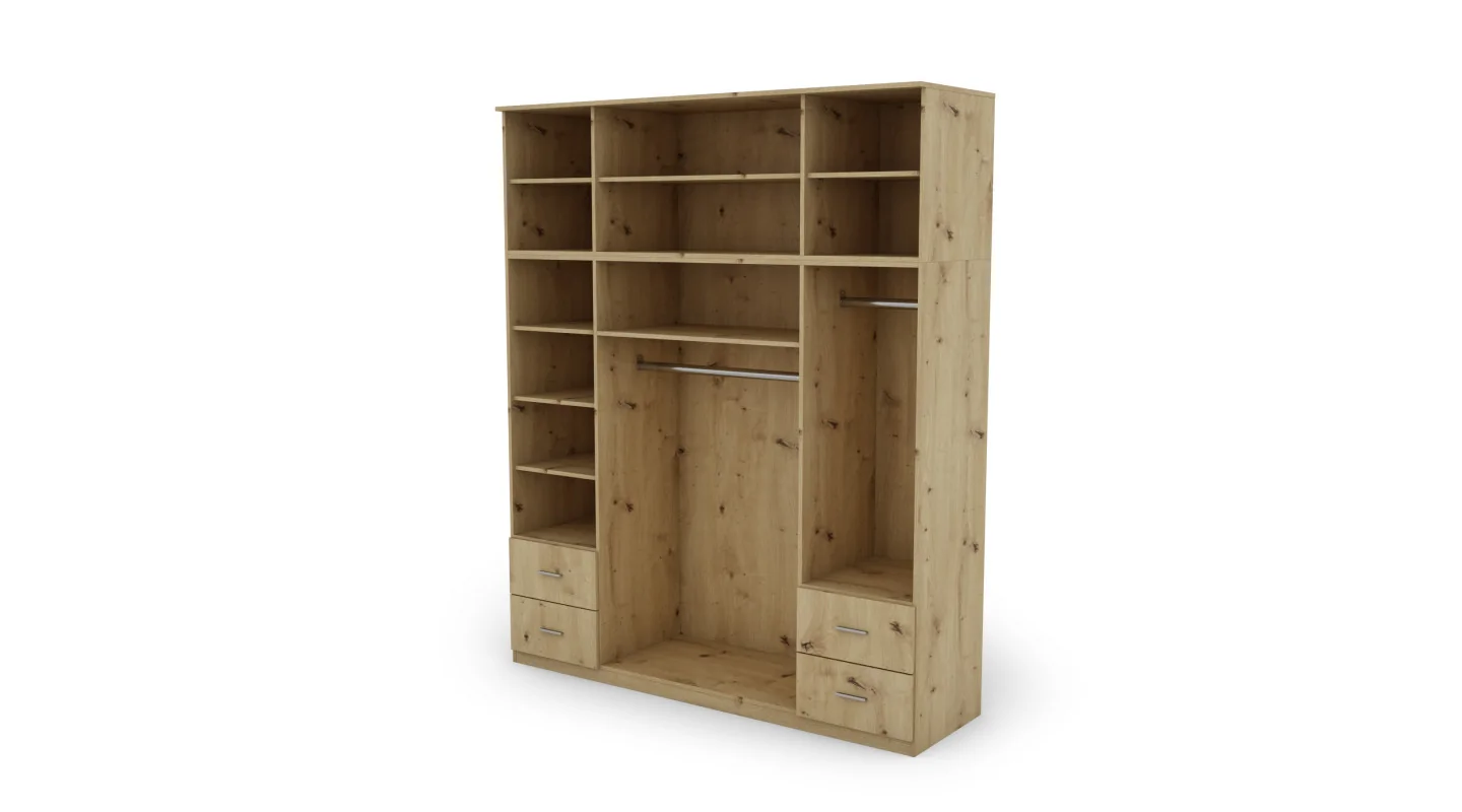 Szafa 200x242 cm dąb artisan lustro – Arden | eMeblast