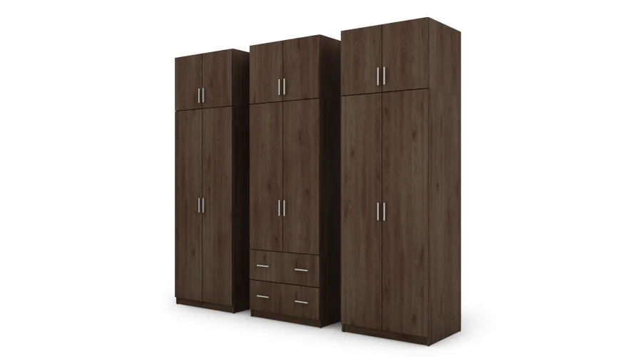 Szafa 222x230 cm orzech okapi lustro – Altis | eMeblast