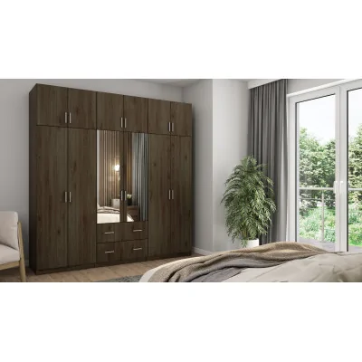 Szafa 222x230 cm orzech okapi lustro – Altis | eMeblast