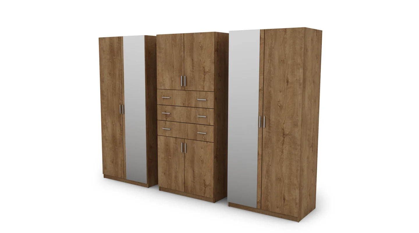 Szafa 225x210 cm dąb lefkas – Norel | eMeblast