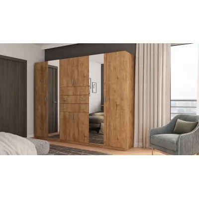 Szafa 225x210 cm dąb lefkas lustro – Norel | eMeblast