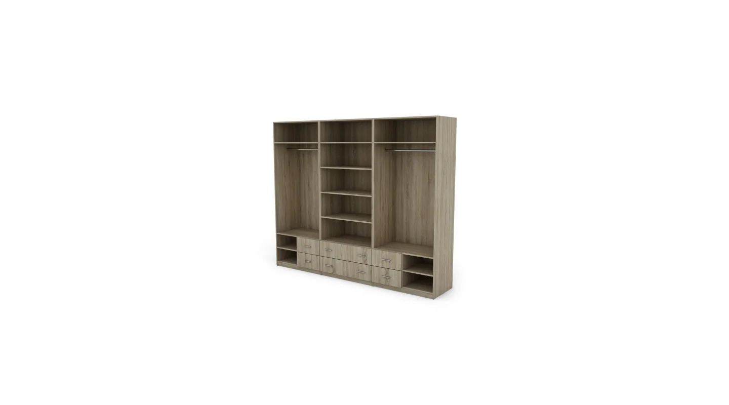 Szafa 240x220 cm sonoma jasna biel – Torven | eMeblast Szafa 240x220 cm sonoma jasna biel – Torven | eMeblast