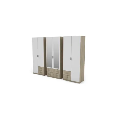 Szafa 240x220 cm sonoma jasna biel – Torven | eMeblast