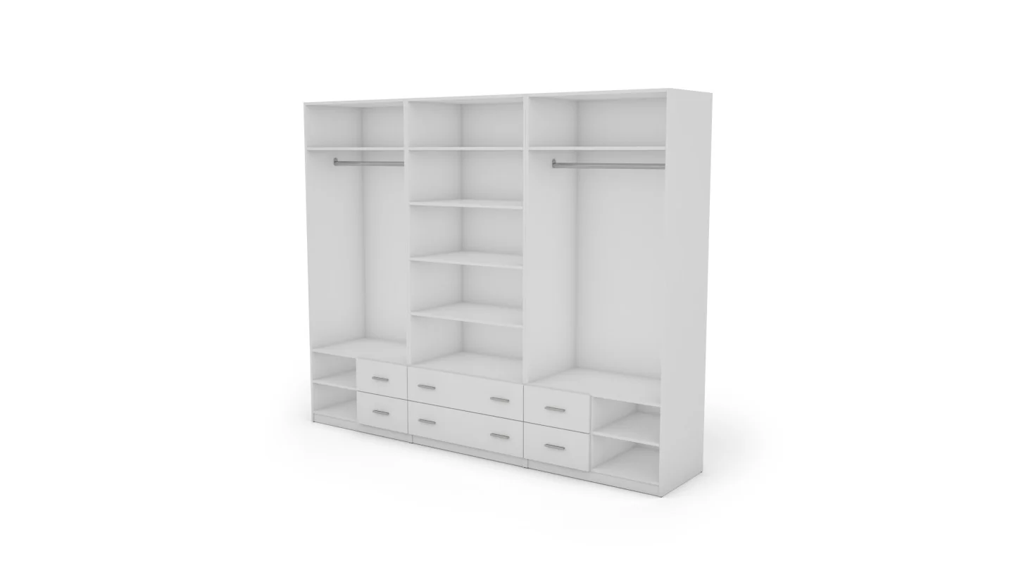 Szafa 240x220 cm biała – Torven | eMeblast