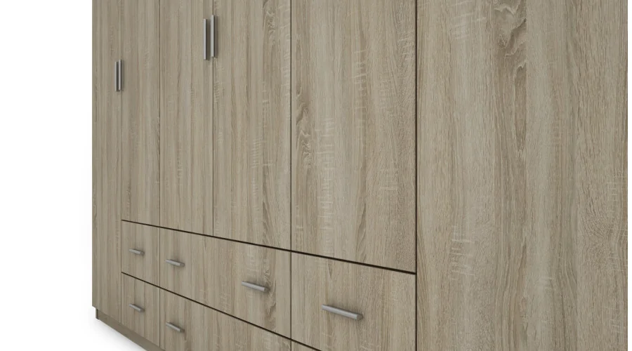 Szafa 240x220 cm sonoma jasna lustro – Torven | eMeblast Szafa 240x220 cm sonoma jasna lustro – Torven | eMeblast