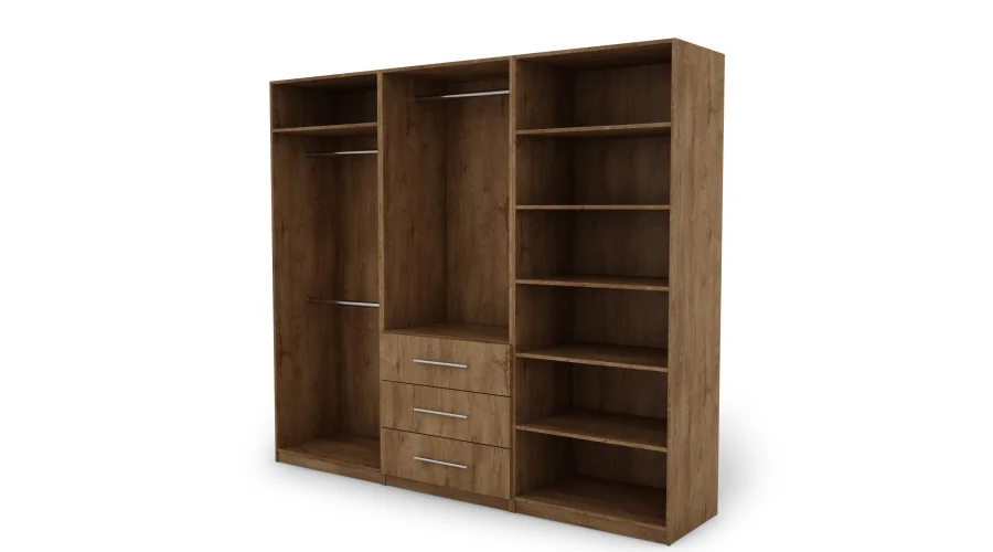Szafa 250x220 cm dąb lefkas biel lustro – Zerion | eMeblast Szafa 250x220 cm dąb lefkas biel lustro – Zerion | eMeblast