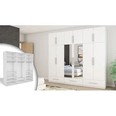Szafa 260x240 cm biała lustro – Altivar | eMeblast