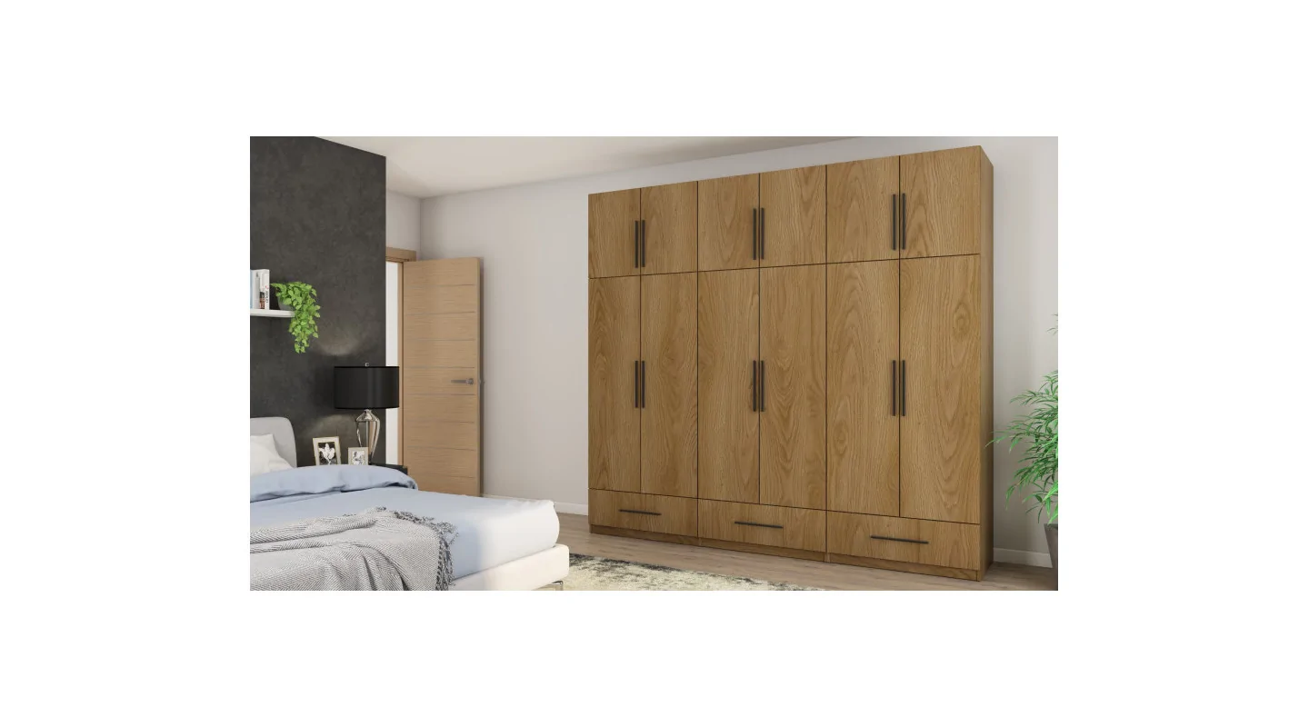 Szafa 260x240 cm dąb karmel – Altivar | eMeblast