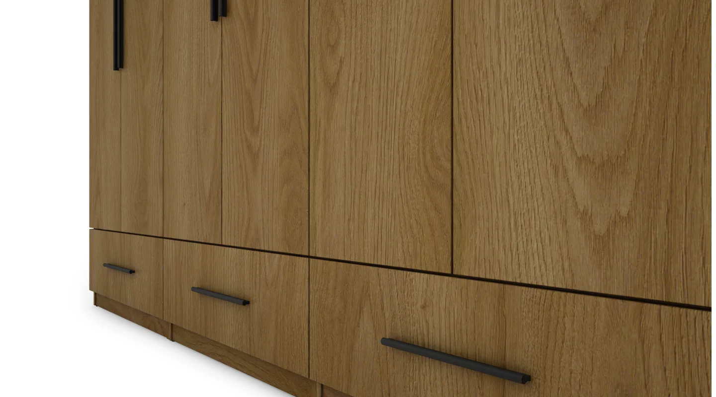Szafa 260x240 cm dąb karmel lustro – Altivar | eMeblast