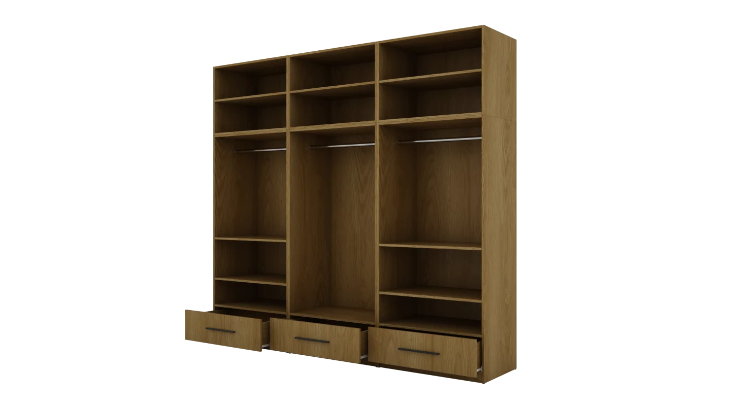 Szafa 260x240 cm dąb karmel lustro – Altivar | eMeblast
