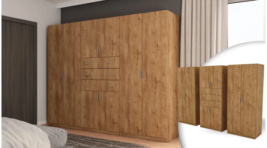 Szafa 270x210 cm dąb lefkas – Vireon | eMeblast