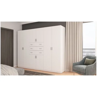 Szafa 270x210 cm biała – Vireon | eMeblast