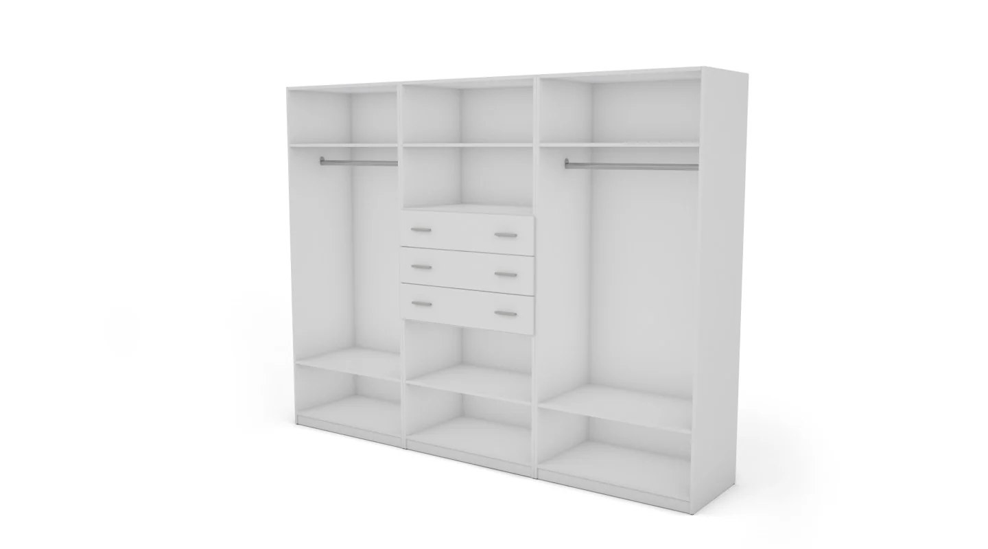 Szafa 270x210 cm biała lustro – Vireon | eMeblast