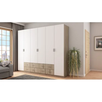 Szafa 270x220 cm sonoma jasna biel – Dorsen | eMeblast