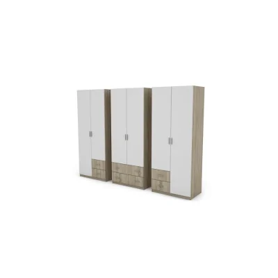 Szafa 270x220 cm sonoma jasna biel – Dorsen | eMeblast