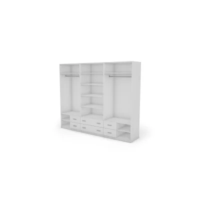 Szafa 270x220 cm biała lustro – Dorsen | eMeblast