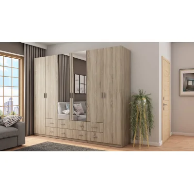 Szafa 270x220 cm sonoma jasna lustro – Dorsen | eMeblast