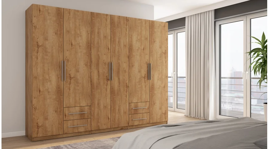 Szafa 280x220 cm dąb lefkas – Hedron | eMeblast