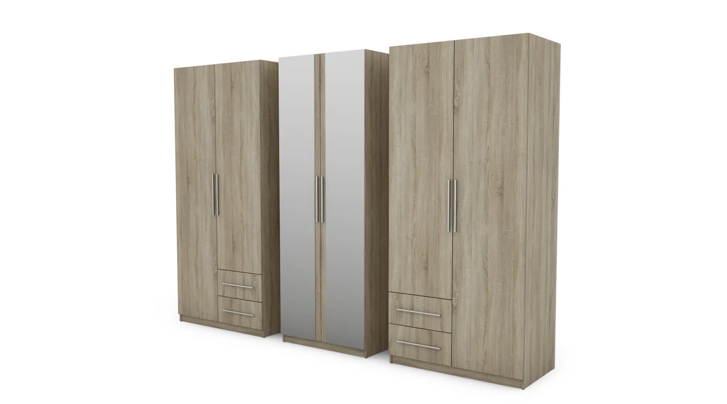 Szafa 280x220 cm sonoma jasna – Hedron | eMeblast