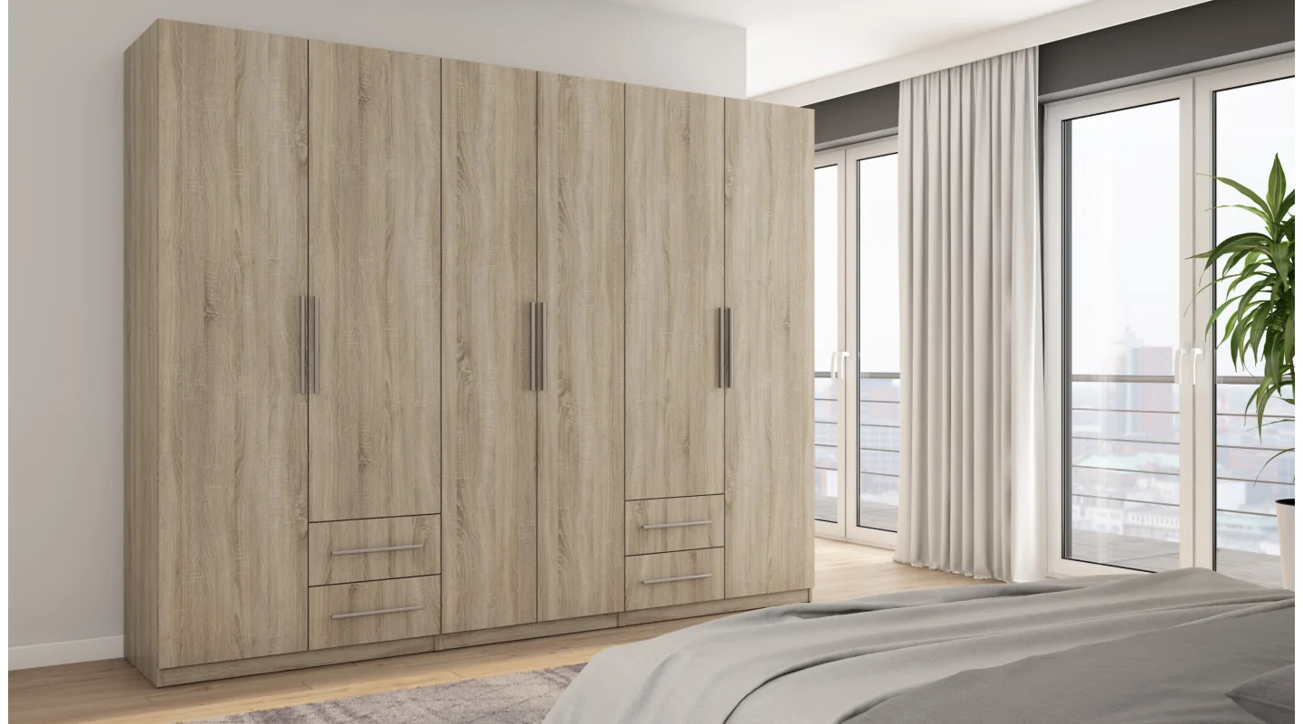 Szafa 280x220 cm sonoma jasna – Hedron | eMeblast