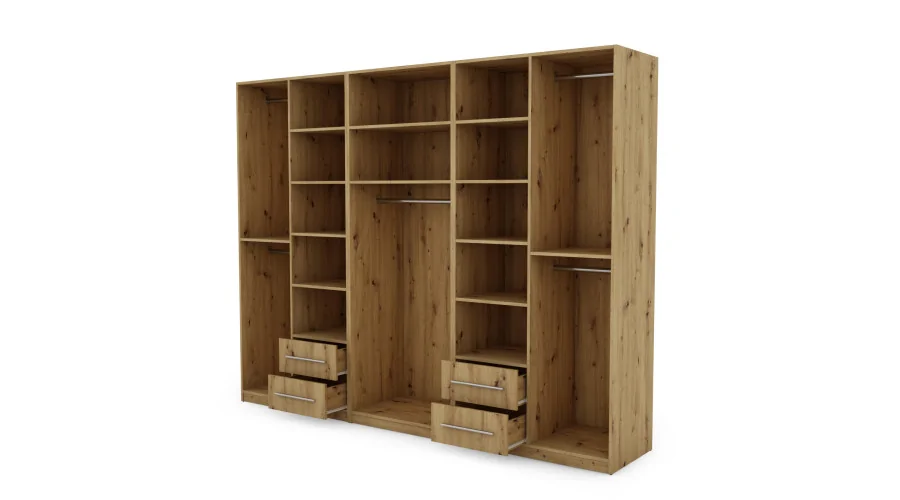 Szafa 280x220 cm dąb artisan – Hedron | eMeblast