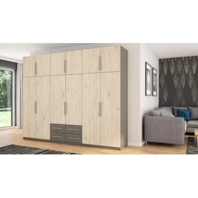 Szafa 300x240 cm grafit dąb bordeaux – Alturo | eMeblast