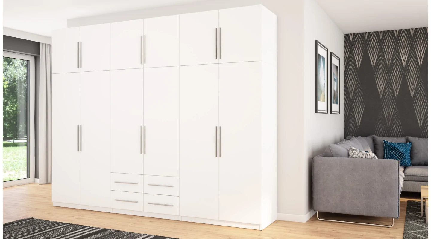 Szafa 300x240 cm biała – Alturo | eMeblast