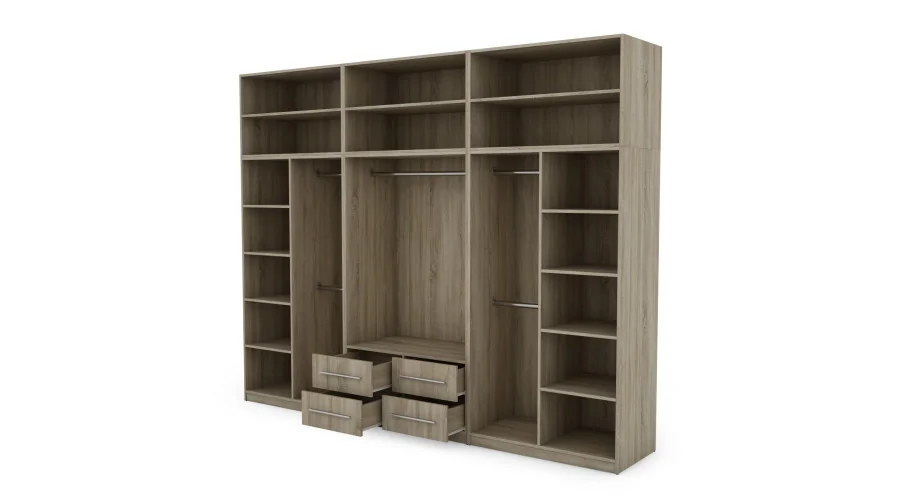 Szafa 300x240 cm sonoma jasna lustro – Alturo | eMeblast Szafa 300x240 cm sonoma jasna lustro – Alturo | eMeblast