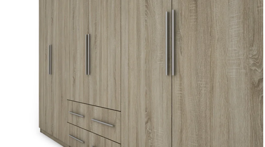 Szafa 300x240 cm sonoma jasna lustro – Alturo | eMeblast Szafa 300x240 cm sonoma jasna lustro – Alturo | eMeblast