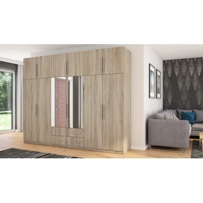 Szafa 300x240 cm sonoma jasna lustro – Alturo | eMeblast
