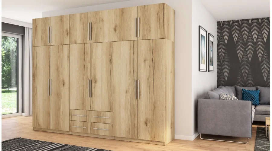 Szafa 300x240 cm dąb grand naturalny – Alturo | eMeblast