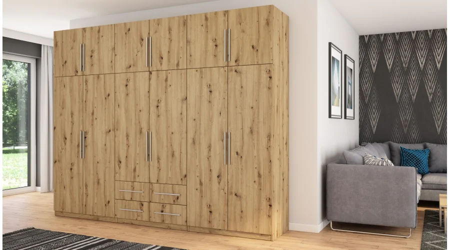 Szafa 300x240 cm dąb artisan – Alturo | eMeblast