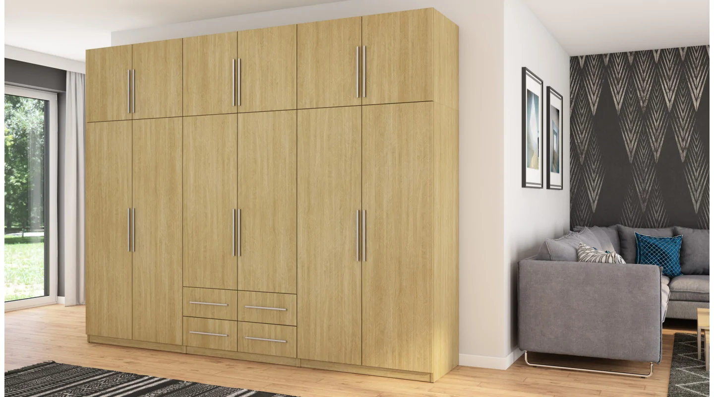 Szafa 300x240 cm jodełka scandi – Alturo | eMeblast